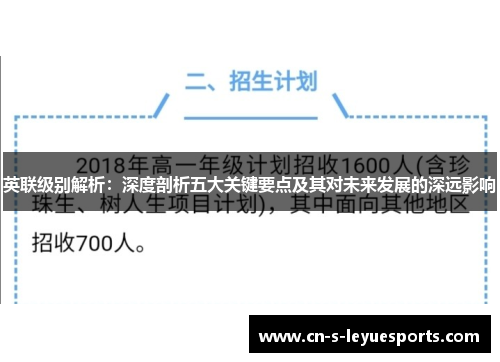 英联级别解析：深度剖析五大关键要点及其对未来发展的深远影响